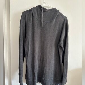 L.L. Bean Charcoal Hooded Pullover